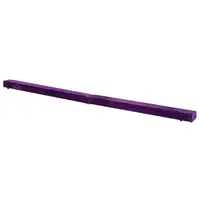 Homcom Trave da Ginnastica per Allenamento Imbottita in Legno, Viola, 210x10x6.5cm