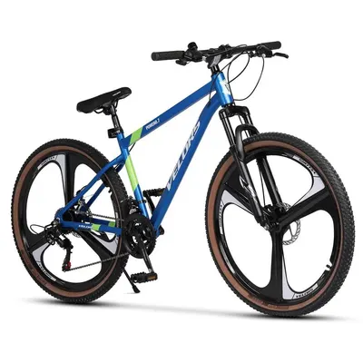 Bicicletă MTB semi-rigidă Power 21v Albastru/Verde