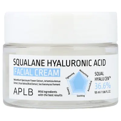APLB Cremă de față Squalane Hyaluronic Acid, 55 ml