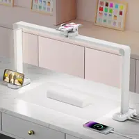 Lampă profesională LED pentru manichiură NAILSUP cu suport telefon și lumină reglabilă