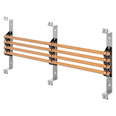 Pair of Busbar-Holder - For Flat Busbars 20x5-30x5 - 250-400a - Structures L=600 - For Qdx 630h-1600h