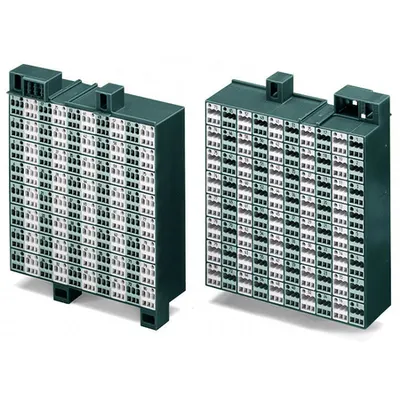 Matrix patchboard; 80-pole; Marking 1-80; Colors of modules: gray/white; Module marking, side 1 and 2 vertical; 1,50 mm²; dark gray