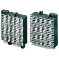 Matrix patchboard; 80-pole; Marking 1-80; Colors of modules: gray/white; Module marking, side 1 and 2 vertical; 1,50 mm²; dark gray