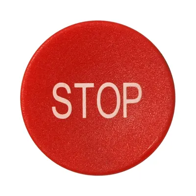Placuta presare rosu Stop