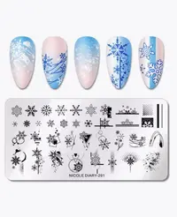 Matrita metalica stampila unghii Nicole Diary 291