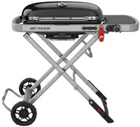 Gratar portabil cu gaz Weber - Traveler, gratar 63.5 х 34.3 cm, negru