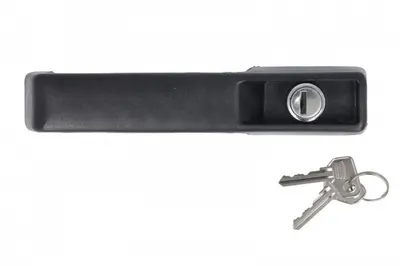 Maner usa fata Stanga (exterior, cu incuietoare, negru) potrivit IVECO DAILY I 2.4D 2.5D 01.78-12.89