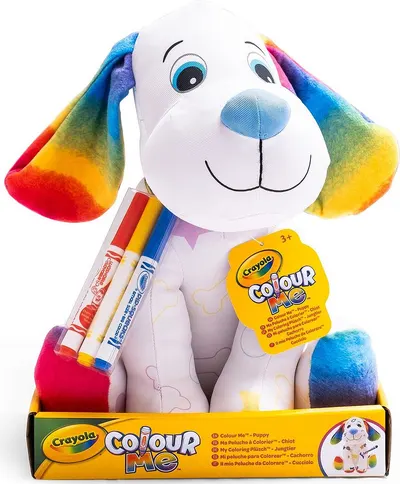 Jucărie de pluș pentru colorat Crayola Colour Me - Cățeluș