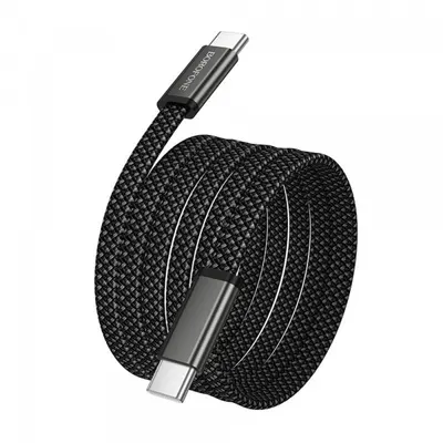 Cablu Date si Incarcare USB-C - USB-C Borofone BX124 Peace, 60W, 1m, Negru