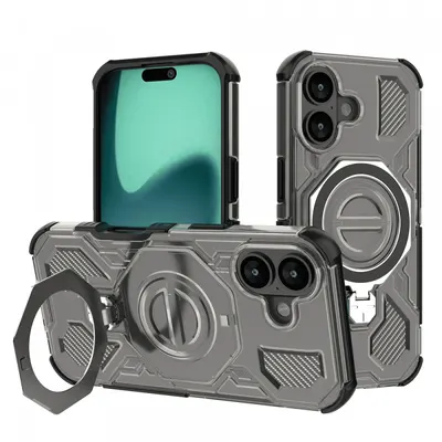 Husa pentru Apple iPhone 17, Techsuit, Carbon Shield Pro, Fumurie