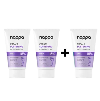 Set 2+1 gratis - Crema de ingrijire pentru picioare cu 15% uree - 150 ml - Nappa