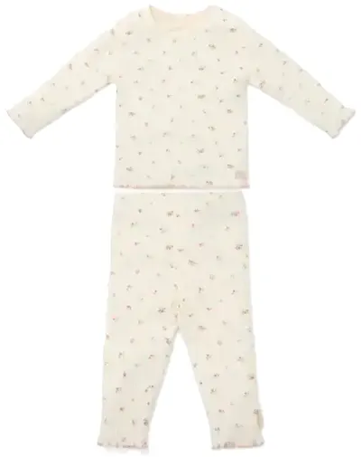 Pijamale din două piese pentru copii Little Dutch Fairy Blossom - 86-92 cm, 1-2 ani, White