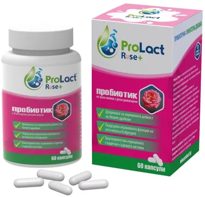 Rose+ Probiotic pentru alergii cu ulei de trandafir, 60 capsule, ProLact