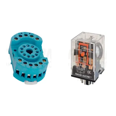 Pachet Soclu Releu RS90-23 + Releu Industrial RM11 220AC/230V AC 3 CO 3A
