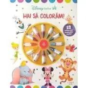 Disney bebe. Hai sa coloram! 12 creioane mici pentru maini de pitici