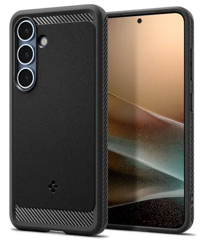 Husa Spigen - Rugged Armor, Galaxy S25 Plus, MagSafe, negru