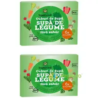 Pachet Cub de Supa cu Legume fara Zahar Ecologic/Bio 6 cuburi + 6 cuburi