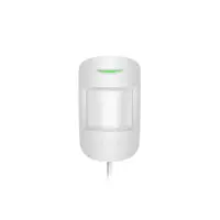Detector de miscare PIR Ajax MotionProtect Fibra WH, 12 m, 88 grade, pet immunity