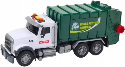 Jucărie pentru copii Lean Toys - Mașină de gunoi, 30 cm