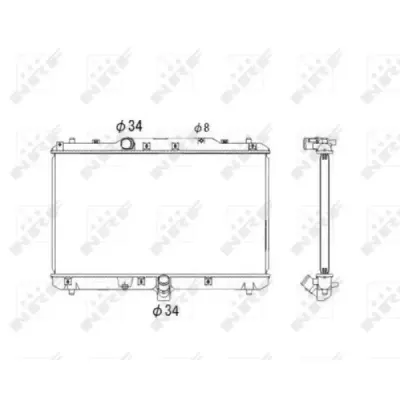 Radiator, racire motor NRF 53579