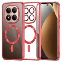 Husa MagSafe pentru Xiaomi Poco M8 Pro / Redmi Note 15 Pro+ 5G, Techsuit, Luxury Crystal, Rosie