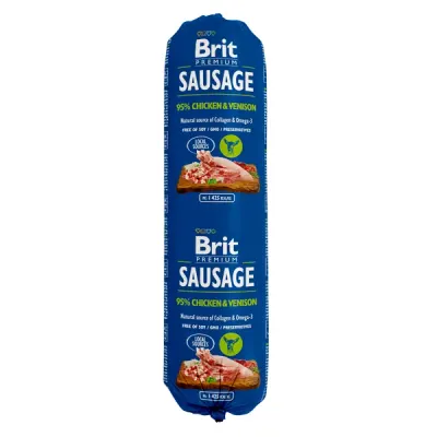 Hrana umeda pentru caini Brit, Salam cu Pui si Vanat, 800g