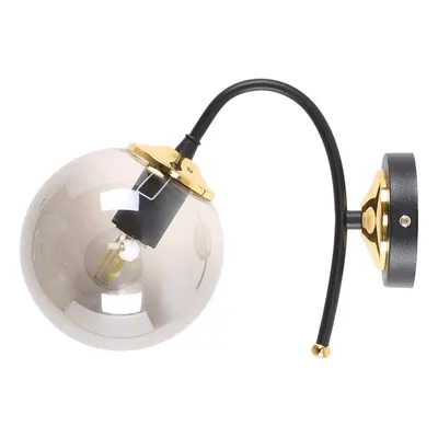 Aplică de perete negru-gri ø 15 cm Yoyo – Squid Lighting