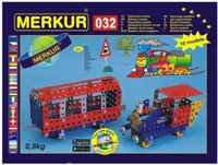 Constructor de metal 10 in 1 Merkur - Locomotive, 300 piese