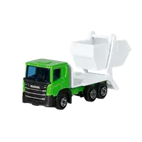 Masinuta utilitara die-cast, scara 1:102, 7.5 cm lungime, camioneta de gunoi Scania