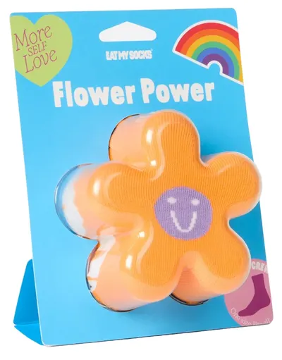 Șosete Eat My Socks - Flower Power, Orange
