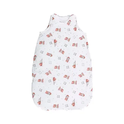 Sac de dormit de vara 95 cm 18-24 luni bumbac ranforce Bears Pillows Beige