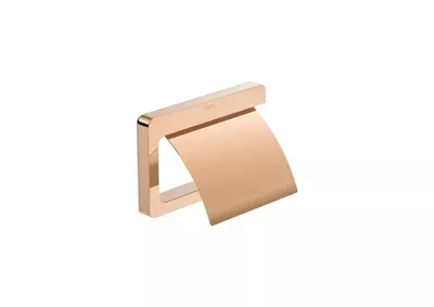 Suport hartie igienica Roca Tempo A817033RG0, montare pe perete, metal, lucios, Rose gold