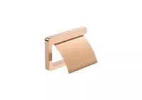 Suport hartie igienica Roca Tempo A817033RG0, montare pe perete, metal, lucios, Rose gold