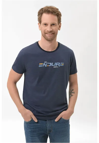 Tricou T-Ende pentru barbati - albastru marin - Bleumarin