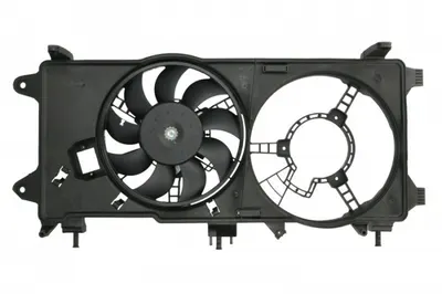 Ventilator radiator (cu carcasa) potrivit FIAT DOBLO, DOBLO MINIVAN 1.3D 1.9D 10.01