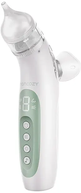 Aspirator nazal electric 2 în 1 Momcozy – cu spray și vacuum, cu lumină și muzică