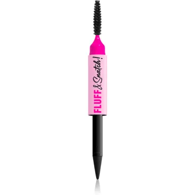 NYX Professional Makeup Fluff & Snatch creion pentru sprancene cu efect de pulbere culoare Black 1 g