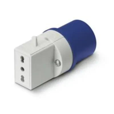 One-Way Adaptornip20 16a 2p+e 250v 1 Biv.