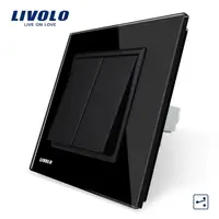 Intrerupator mecanic dublu, cap-scara Negru