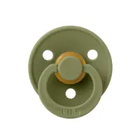 Suzeta din latex cu tetina rotunda 0 luni+ Colour Olive, 1 bucata, Bibs