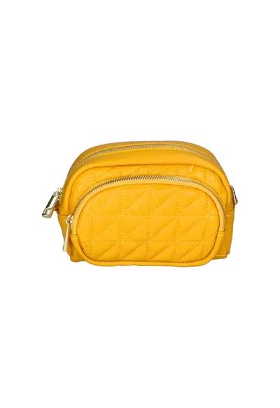 Geanta crossbody cu buzunar frontal cu fermoar - Galben
