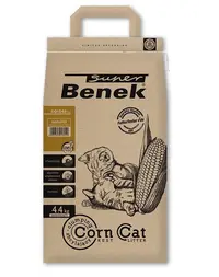 BENEK Super Corn Cat Golden 7 l Asternut igienic din porumb pentru litiera 4,4 kg