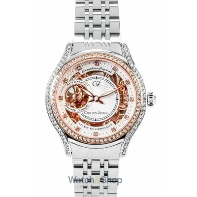 Ceas Carl von Zeyten Carl von Zeyten CVZ0069RWMS Ladies Watch Seewald Automatic Limited Edition 38mm 5ATM