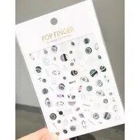 Abtibilduri unghii Marquise, STICKER133, Negru