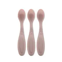 Set 3 lingurite Lorelli My Friend Mellow Rose margine rotunjita 6 luni+