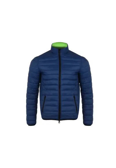 Geaca barbati - reversibil - nylon - bleumarin/verde