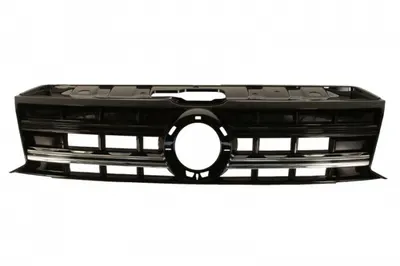 Grila radiator Mijloc cu locas emblema; cu ornamente cromate, negru potrivit VW AMAROK 3.0D dupa 2017