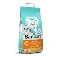Nisip pentru litiera Sanicat Clumping Vanilie&Mandarina 8L