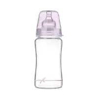 Biberon sticla fete Diamond Glass Baby Shower, 250ml, LOVI