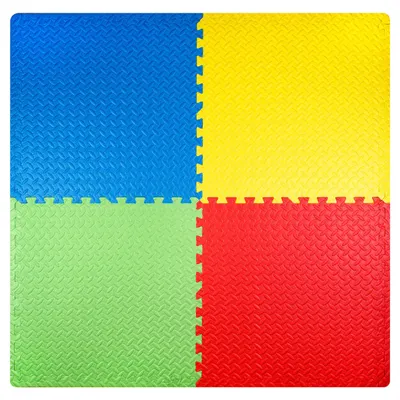 Covoras tip puzzle, Action One, 4 piese, 120 x 120 cm